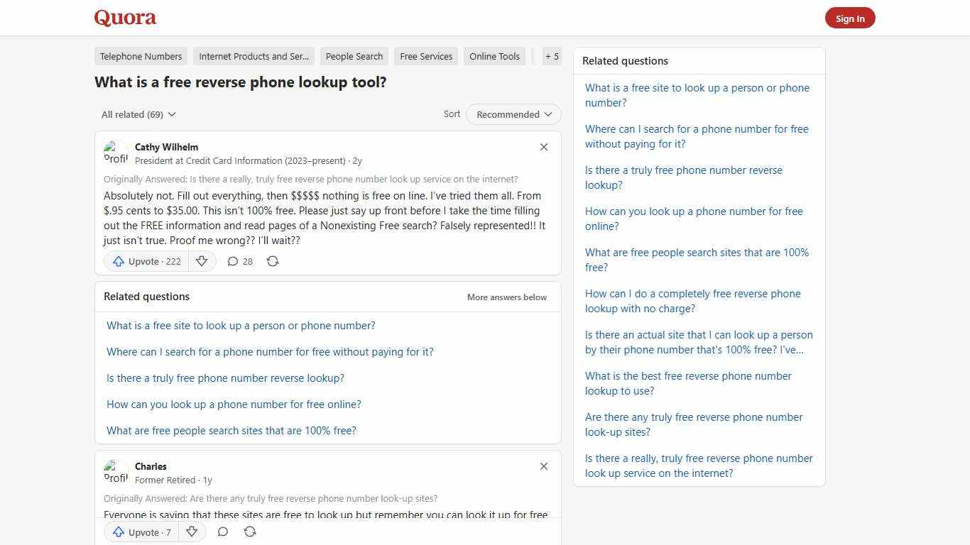 What is a free reverse phone lookup tool? - Quora